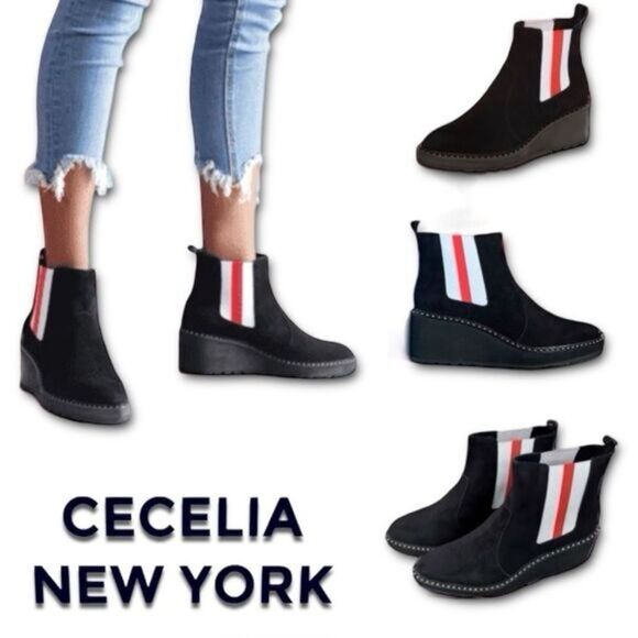 Cecelia New York Gemma Suede Ankle Boots - Picture 16 of 16